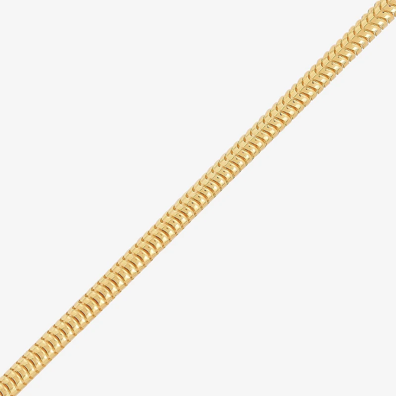 Made in Italy Womens 14K Gold Over Silver 18 Inch Snake Chain Necklace
