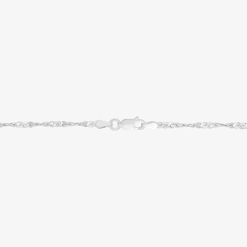 Womens Sterling Silver 20 Inch Chain Necklace