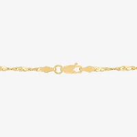 Made in Italy Womens 14K Gold Over Silver Inch Chain Necklace