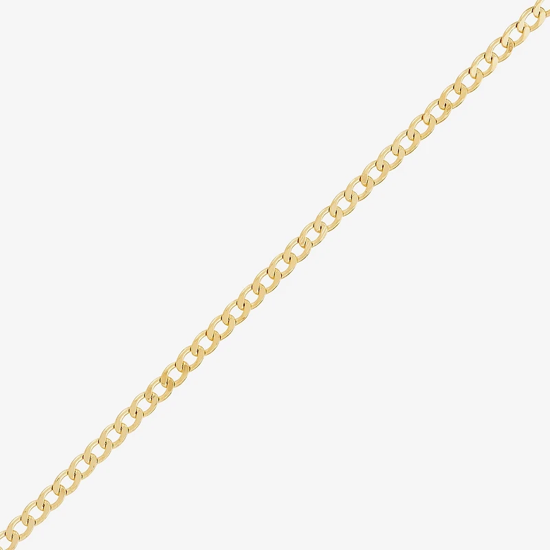 Made in Italy Unisex Adult 14K Gold Over Silver 22 Inch Curb Chain Necklace