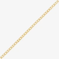 Made in Italy Unisex Adult 14K Gold Over Silver 22 Inch Curb Chain Necklace