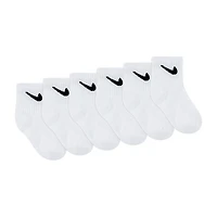 Nike Little & Big Kid Boys 6 Pair Quarter Ankle Socks