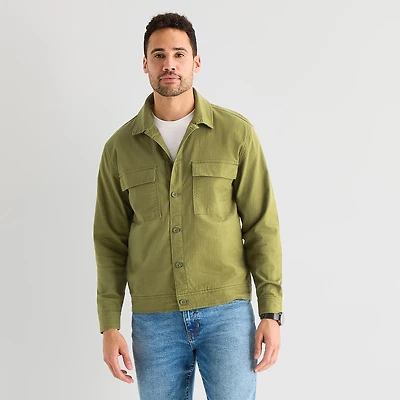 mutual weave Mens Denim Shirt Jacket