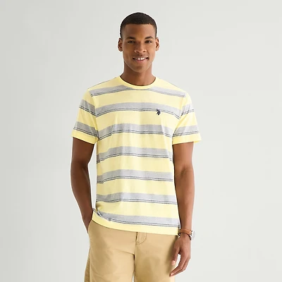 U.S. Polo Assn. Stretch Mens Crew Neck Short Sleeve T-Shirt