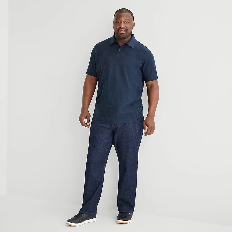 Shaquille O'Neal XLG™ Big and Tall Mens Regular Fit Short Sleeve Polo Shirt