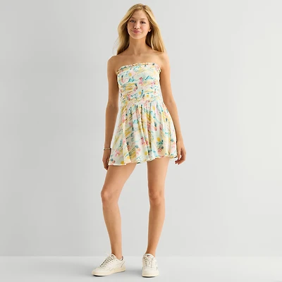Arizona Womens Sleeveless Juniors Romper
