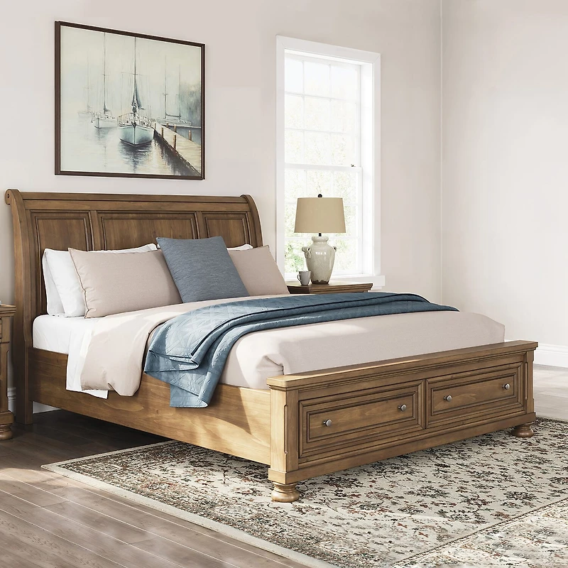 Signature Design by Ashley Grant Storage Sleigh Bed