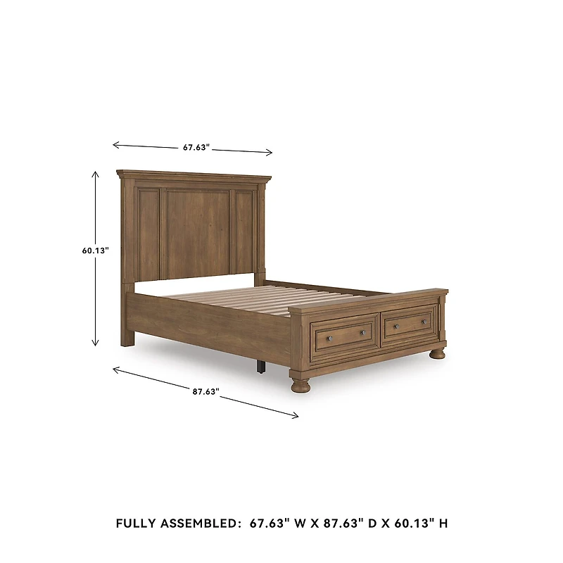 Signature Design by Ashley Grant Panel Storage Bed