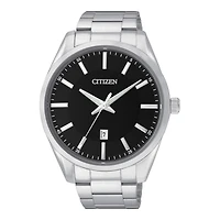 Citizen® Mens Black Dial Stainless Steel Watch BI1030-53E