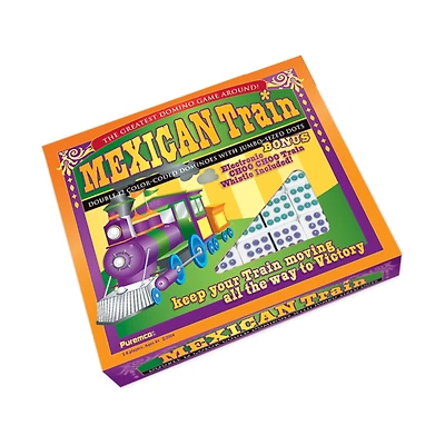 Puremco Mexican Train Double 12 Color Dot Dominoes