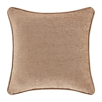 Queen Street Lakeview 18x18 Embellished Beige Square Throw Pillow