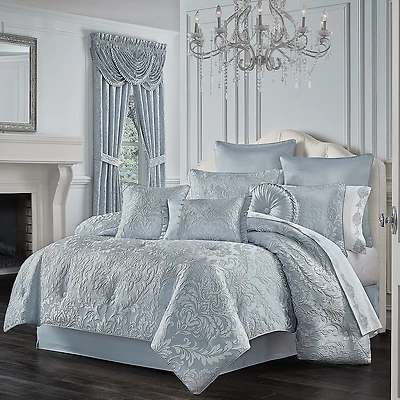 Queen Street Madeline 4-Pc. Damask And Scroll Heavyweight Comforter Set