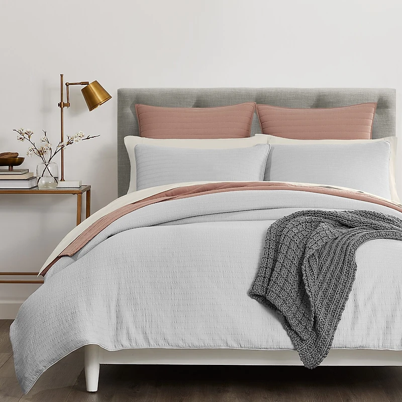 Fieldcrest Luxury Stripe Matelasse 3-pc. Duvet Cover Set