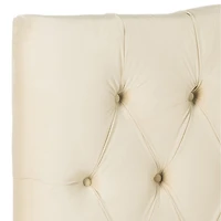 Axel Polyester Upholstered Tufted Nailhead Trim Headboard