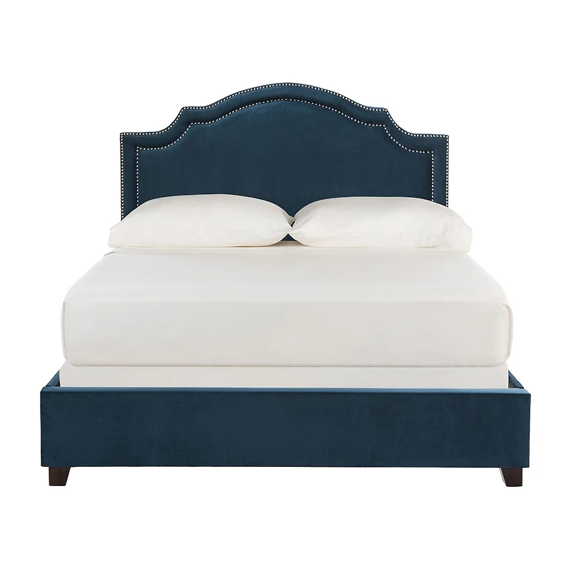 Theron Velvet Upholstered Bed