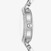Relic By Fossil Relic Womens Silver Tone Bracelet Watch Zr34643