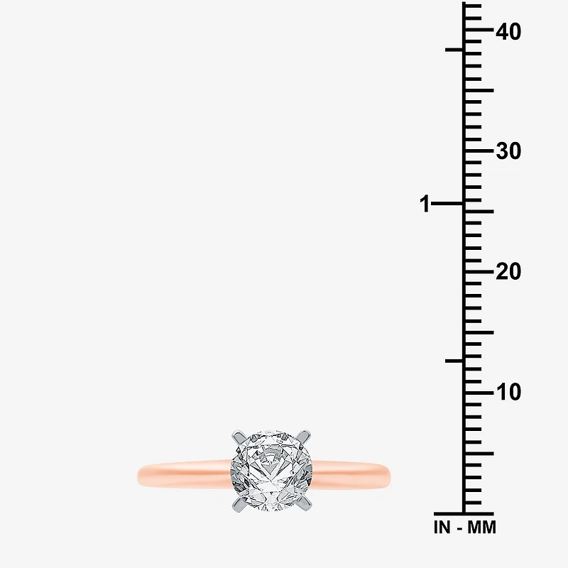 Classic Collection 1 CT. Natural Diamond Round Solitaire Engagement Ring 10K Gold
