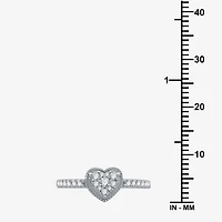 1/4 CT.T.W. Natural Diamond Heart-Shaped Promise Ring