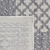 Winona Lightly Bordered PET Yarn Indoor Outdoor Rectangular Area Rug