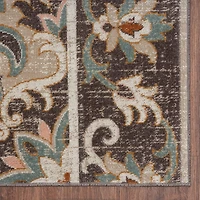Anica Eclectic Medallion Floral Indoor Outdoor Rectangular Area Rug