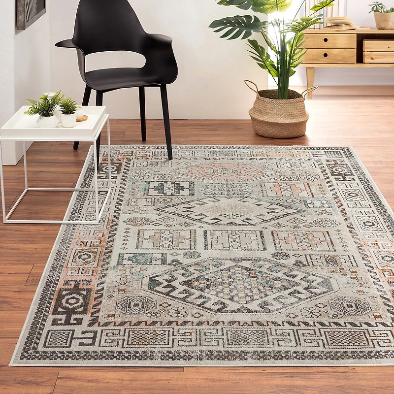 Anica Southwestern Geometric Indoor Outdoor Rectangular Area Rug