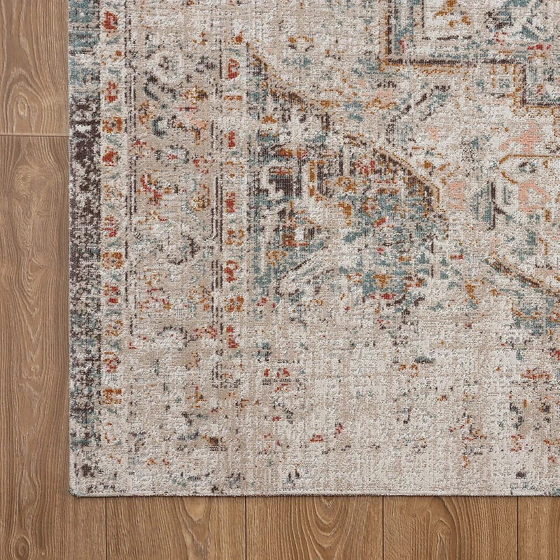 Anica Traditional Medallion Indoor Outdoor Rectangular Area Rug