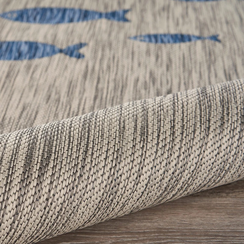 Catherine School Of Fish Indoor Outdoor Rectangular Area Rug