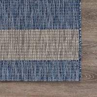 Catherine Coastal Striped Indoor Outdoor Rectangular Area Rug