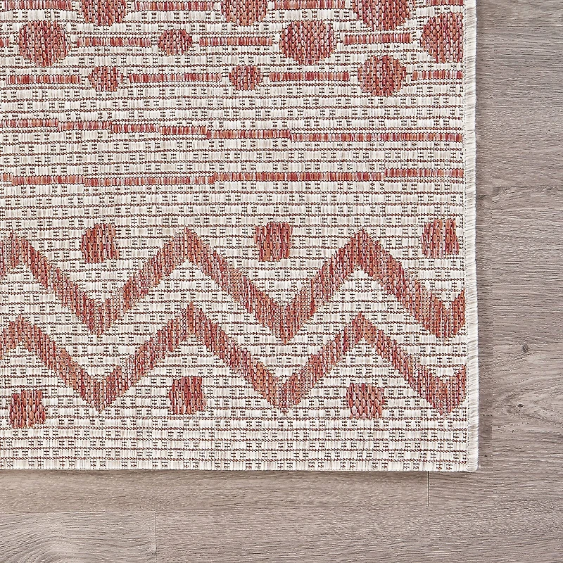 Sylvestra Collective Adornment Indoor Outdoor Rectangular Area Rug