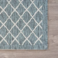 Sylvestra Serene Array Indoor Outdoor Rectangular Area Rug