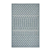 Sylvestra Serene Array Indoor Outdoor Rectangular Area Rug