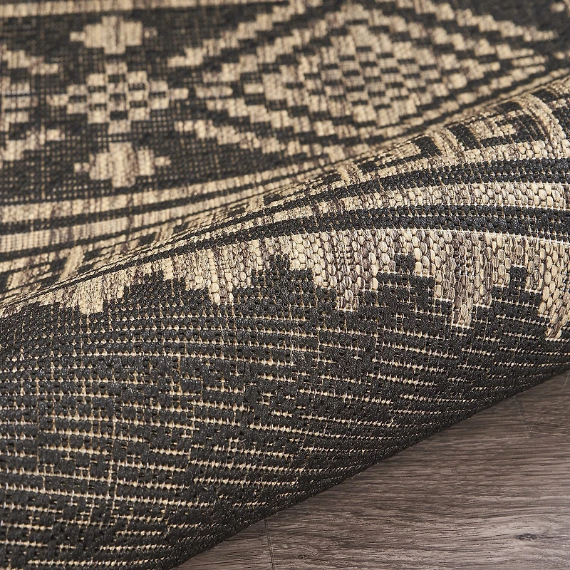 Sylvestra Geometric Vestige Indoor Outdoor Rectangular Area Rug
