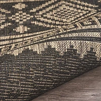 Sylvestra Geometric Vestige Indoor Outdoor Rectangular Area Rug