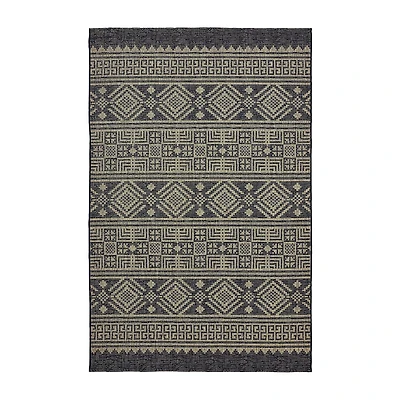 Sylvestra Geometric Vestige Indoor Outdoor Rectangular Area Rug