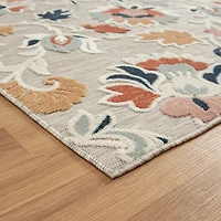 Vanessa Floral Filigree Hi-Low Indoor Outdoor Rectangular Area Rug