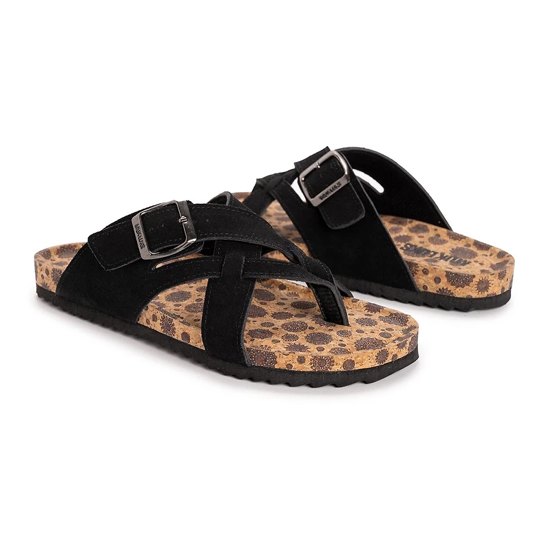 Muk Luks Womens Tanner Terra Turf Strap Sandals