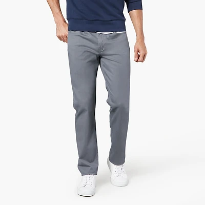 Dockers Jean Cut Khaki All Seasons Tech Mens COMFORT WAISTBAND Straight Fit Flat Front Pant