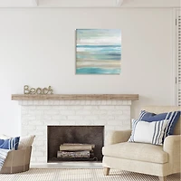 Stupell Industries Abstract Beach Sand Ocean Waves Canvas Art