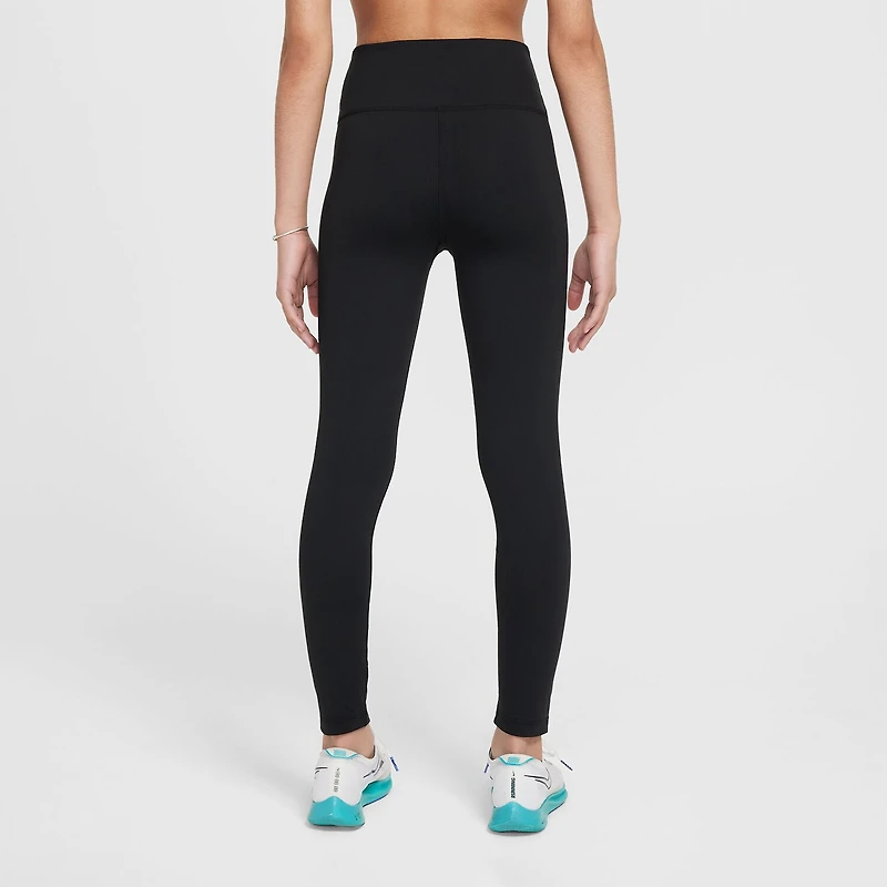 Nike Dri-Fit One Big Kid Girls High Rise Knit Active Skinny Full Length Leggings