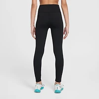Nike Dri-Fit One Big Kid Girls High Rise Knit Active Skinny Full Length Leggings