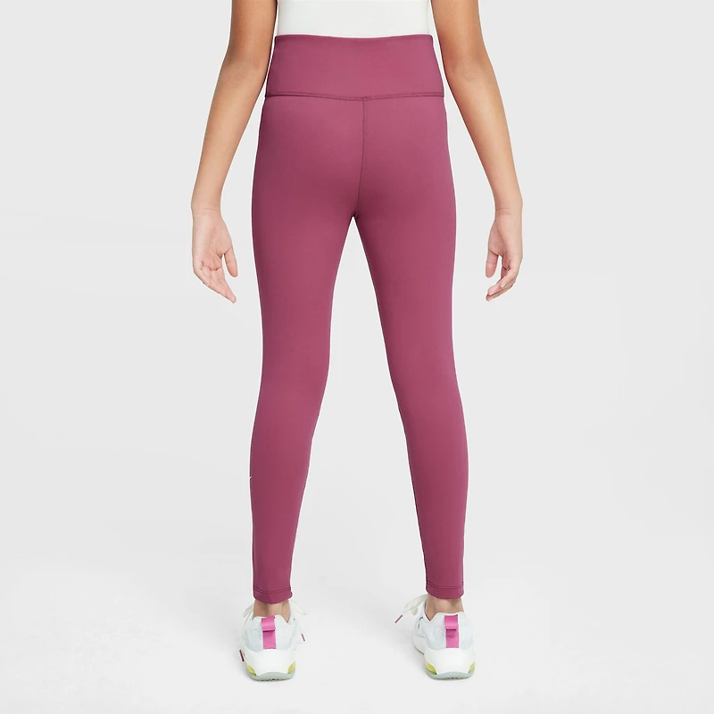 Nike Dri-Fit One Big Kid Girls High Rise Knit Active Full Length Leggings