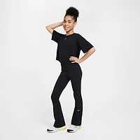 Nike Dri-Fit One Big Kid Girls High Rise Knit Active Flare Full Length Leggings