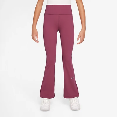 Nike Dri-Fit One Big Kid Girls High Rise Knit Active Flare Full Length Leggings