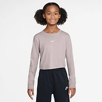 Nike Big Kid Girls Crew Neck Long Sleeve Active T-Shirt
