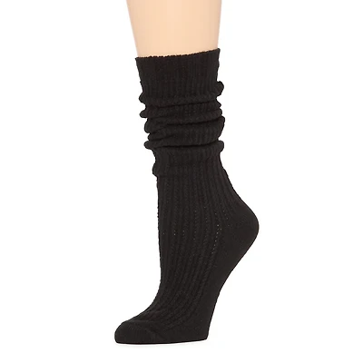 Arizona Slouch Womens 1 Pair Crew Socks