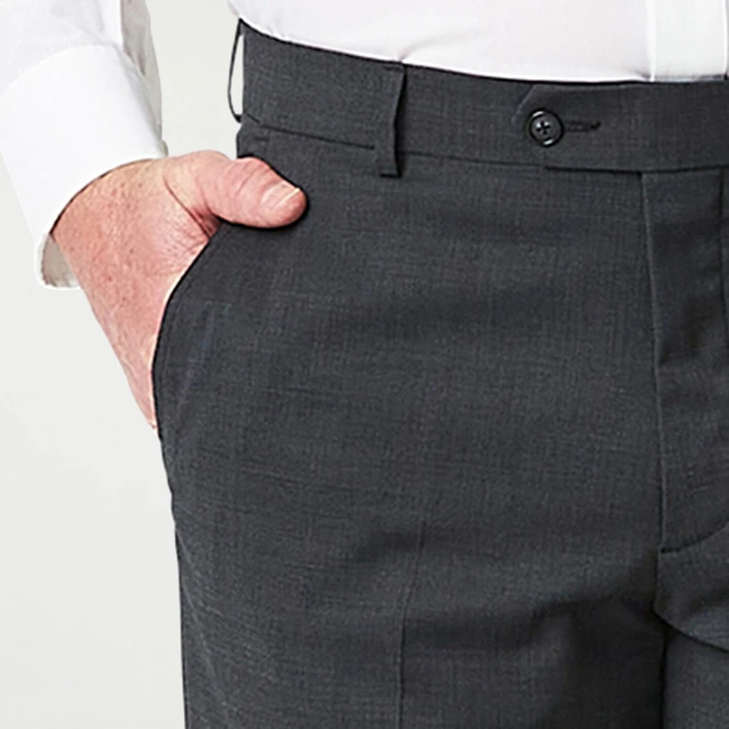 Stafford Coolmax All Season Ecomade Mens Slim Fit Flat Front Suit Pant