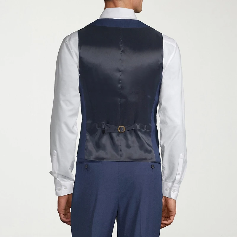 J. Ferrar Mens Slim Fit Suit Vest