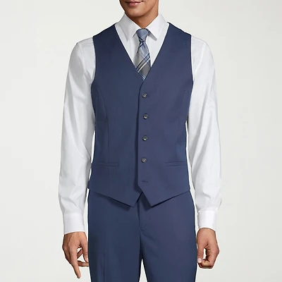 J. Ferrar Mens Slim Fit Suit Vest