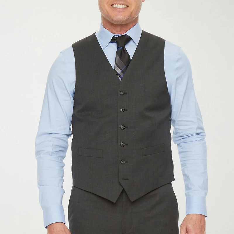 Stafford Coolmax All Season Ecomade Mens Classic Fit Big and Tall Suit Vest