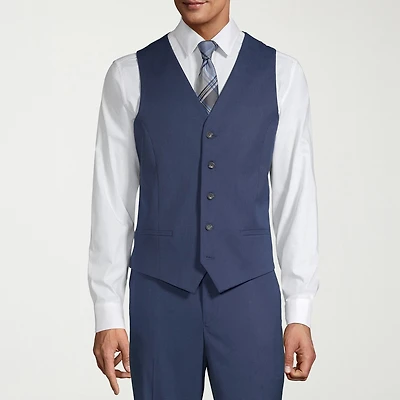 J. Ferrar Mens Regular Fit Big and Tall Suit Vest